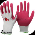 SRSAFETY Gaine fleur en nylon 13g Gant fleuri Gants de protection en latex mousse